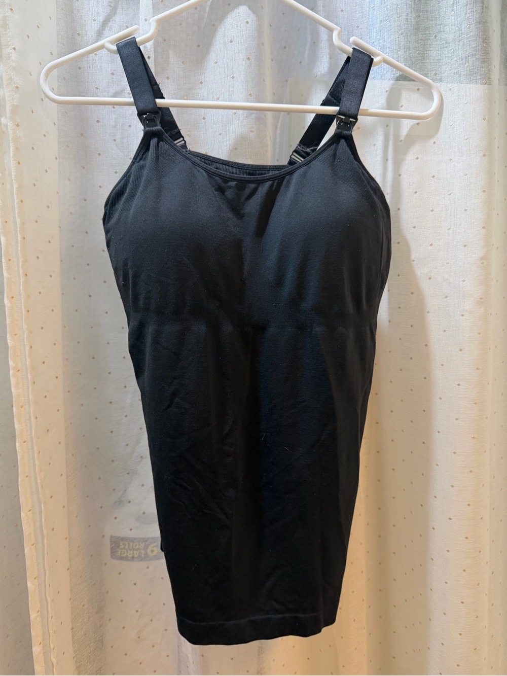 Cacique Black Nursing Slip with Adjustable Straps